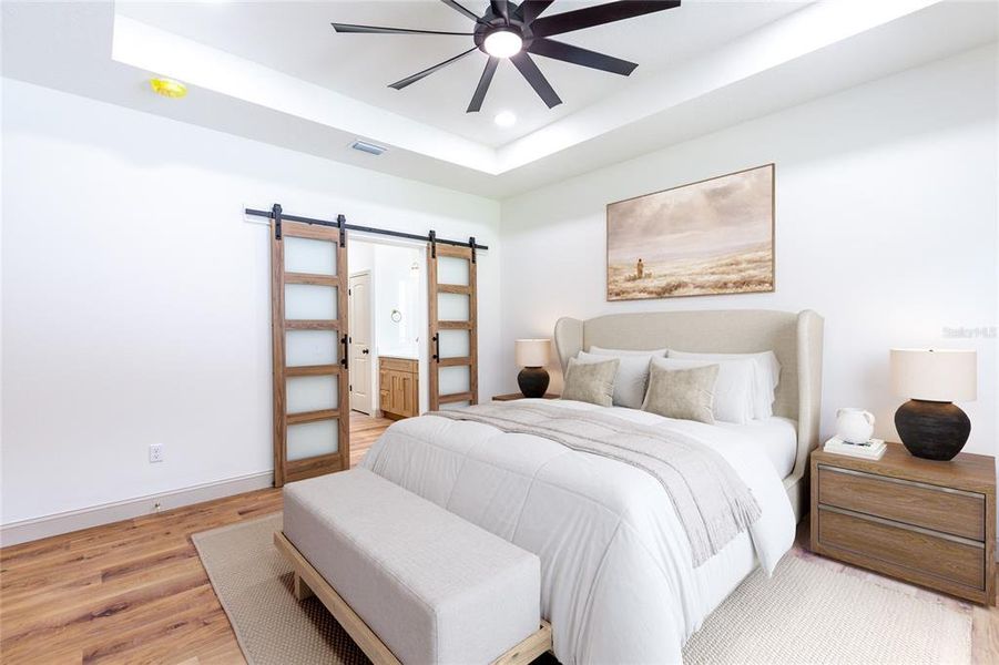Furnished interior view inside a new home in , Raiford (Image 16).