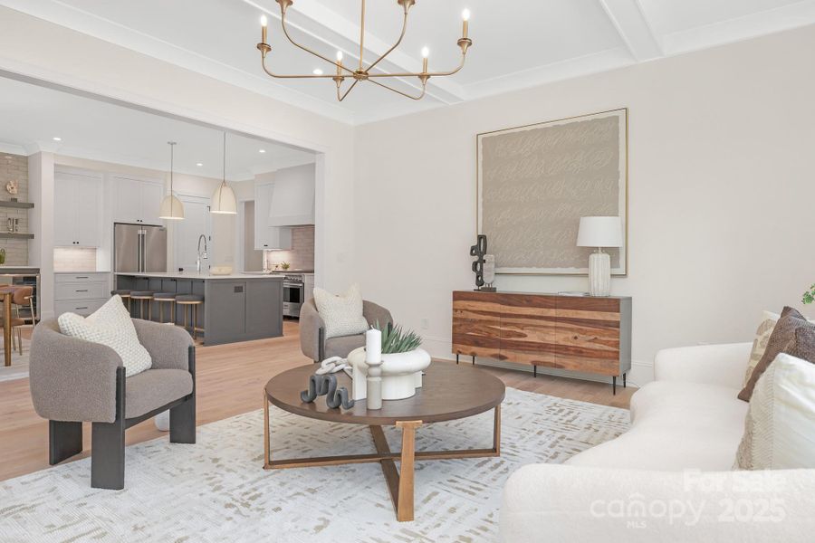 Furnished interior view inside a new home in , Charlotte (Image 7).