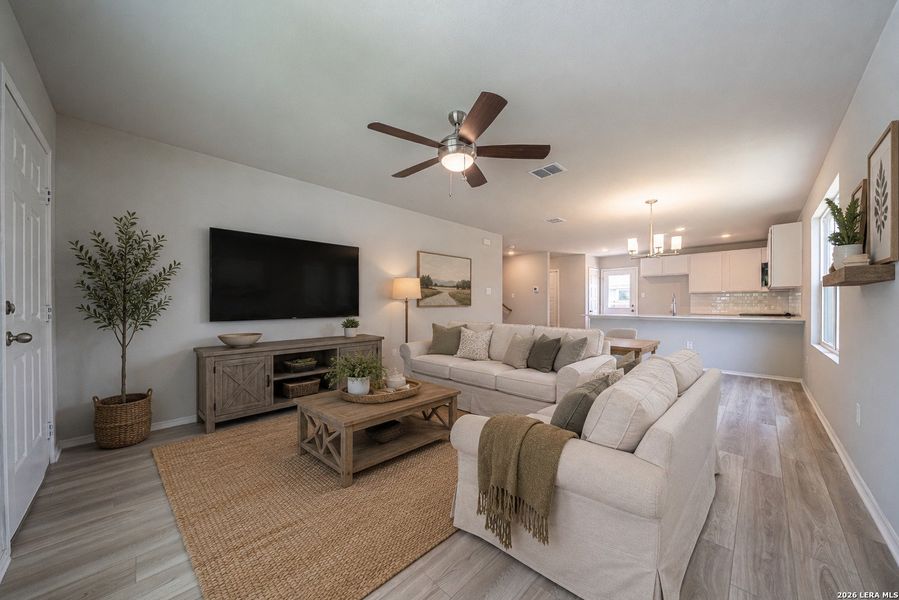 Furnished interior view inside a new home in , Seguin (Image 8). Furnished interior view inside a new home in , Seguin (Image 8).