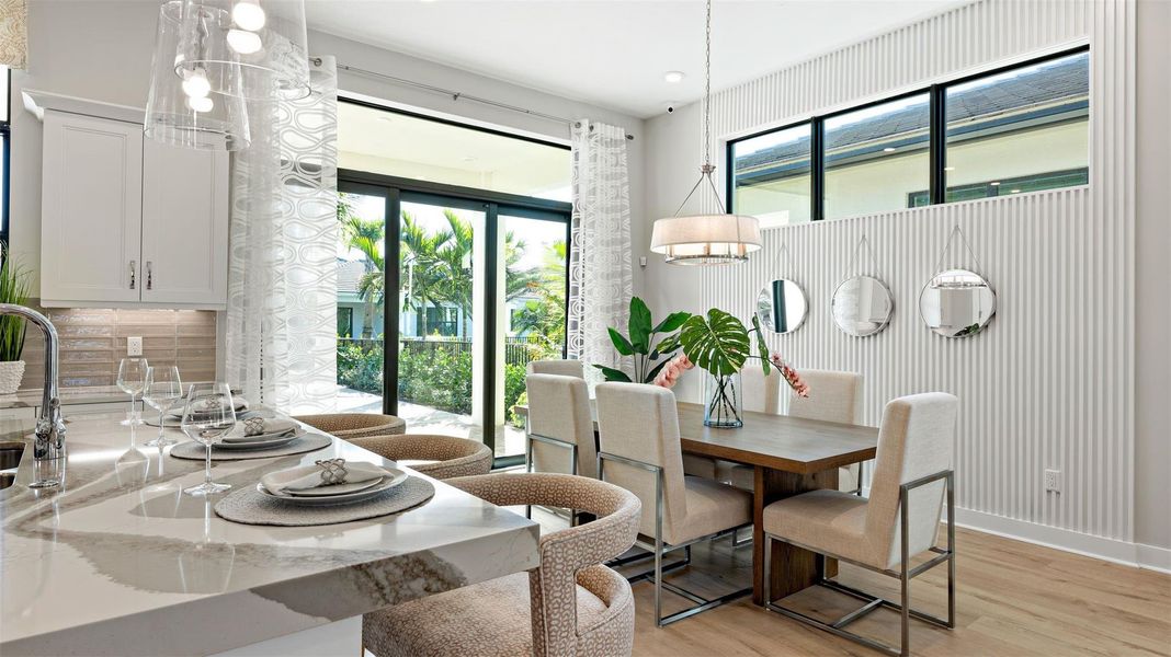Furnished interior view inside a new home in Cresswind Palm Beach at Westlake, Westlake (Image 15).