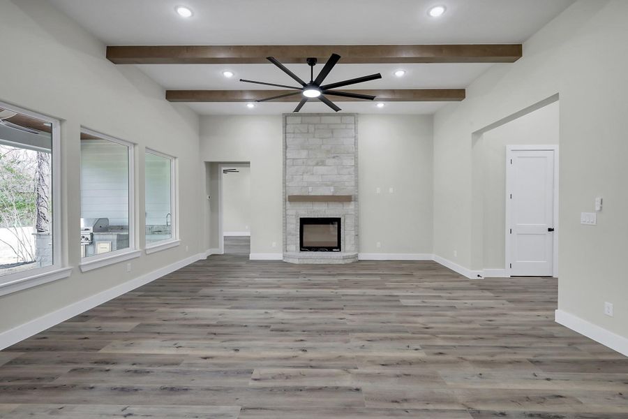 Family room with abundant natural light Family room with abundant natural light
