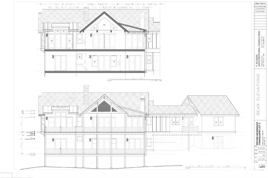 Rear Elevation Rear Elevation
