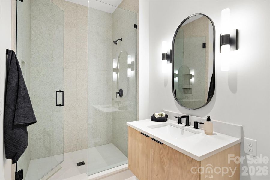 Furnished interior view inside a new home in , Charlotte (Image 11).