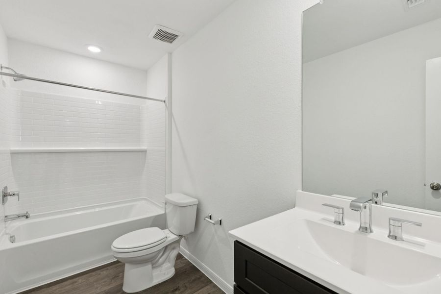 Furnished interior view inside a new home in Windcress, Cove (Image 15). Furnished interior view inside a new home in Windcress, Cove (Image 15).