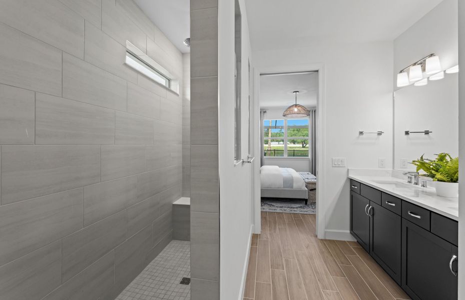 Walk-in shower option