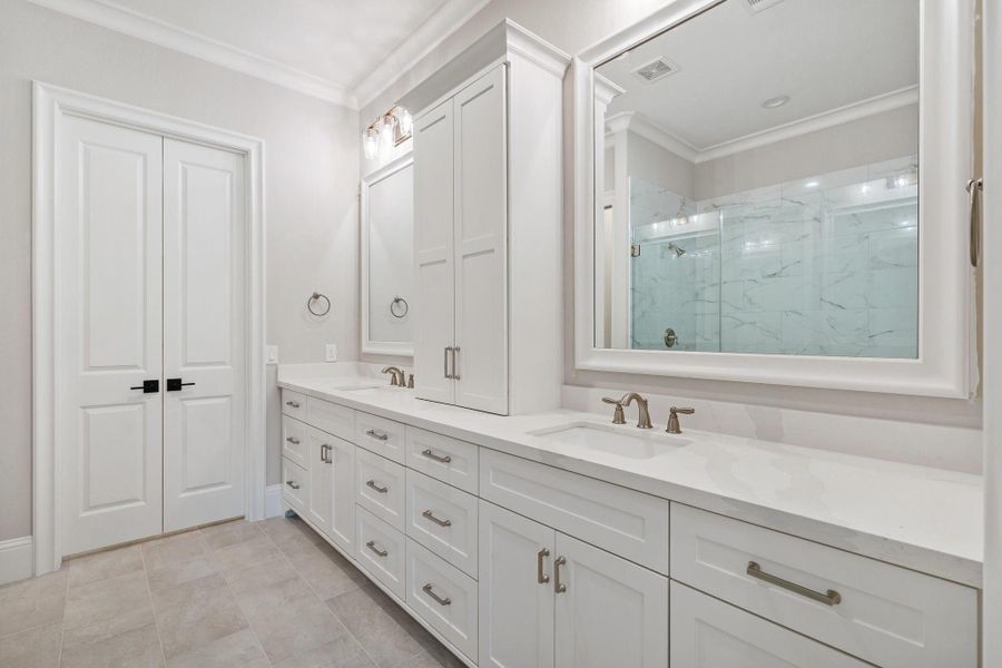 Furnished interior view inside a new home in , New Waverly (Image 1). Furnished interior view inside a new home in , New Waverly (Image 1).