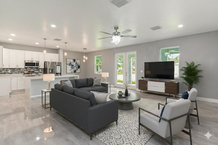 5 - 1 Family Room Staged