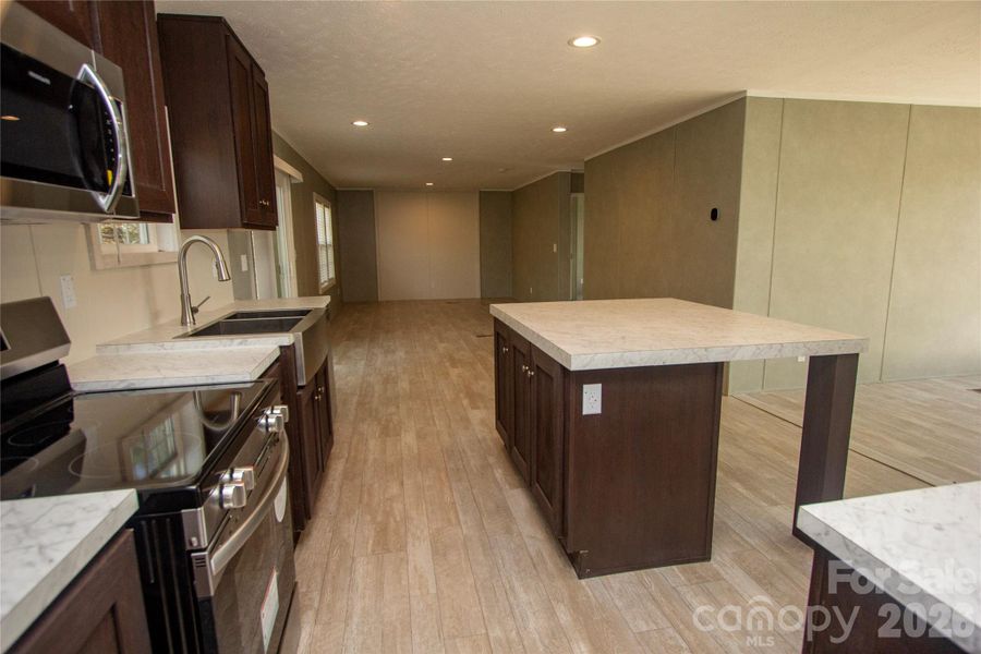 Great Room with Dining Area & deck access