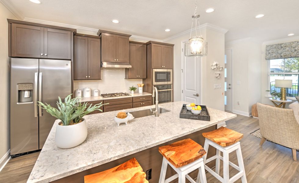 Representative furnished interior of a home built from the Castillo - C - Townhome Series by ICI Homes in West End at Town Center, Ponte Vedra (Image 9).