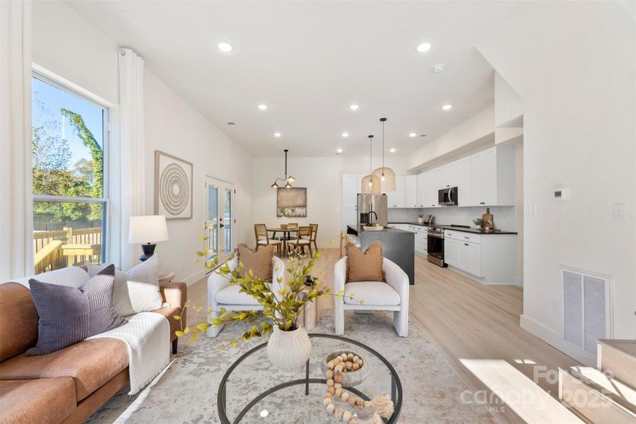 Furnished interior view inside a new home in , Charlotte (Image 6).