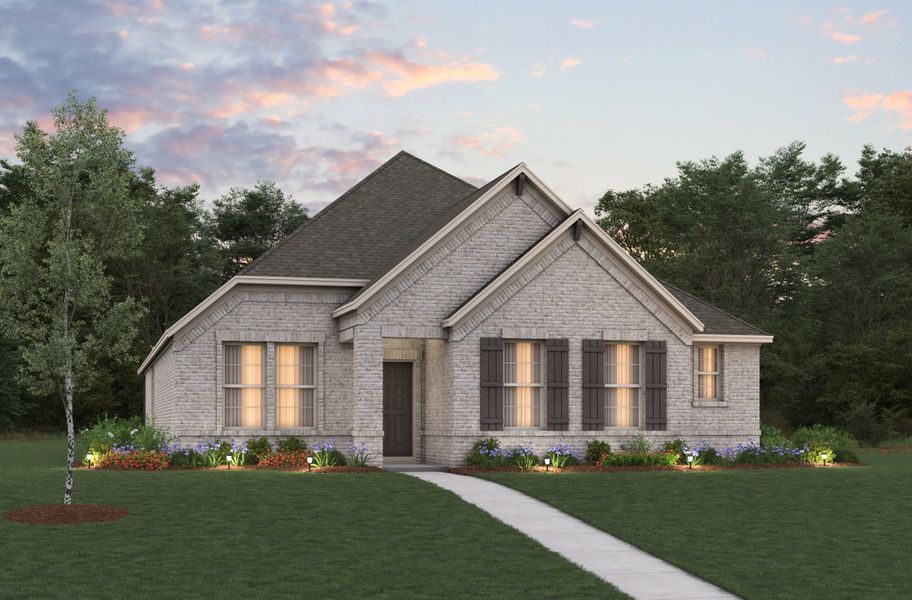 Representative exterior photo of a completed home built from the Tahoe by Beazer Homes in Goodland: Crossings 50', Midlothian, TX (Image 14).