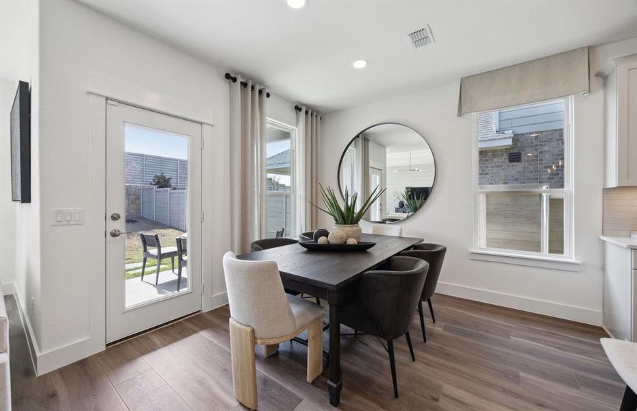 Dining area off kitchen *photos may depict options and features that aren't available Dining area off kitchen *photos may depict options and features that aren't available