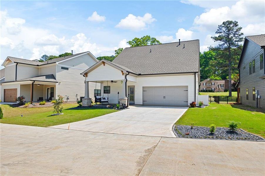 Front exterior of a new home in Ferguson Corners, Emerson, GA, highlighting curb appeal (Image 26).