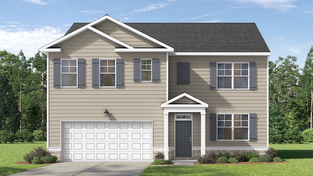 Representative exterior photo of a completed home built from the Hayden by D.R. Horton in Newton Bridge Crossing, Athens, GA (Image 21). Representative exterior photo of a completed home built from the Hayden by D.R. Horton in Newton Bridge Crossing, Athens, GA (Image 21).