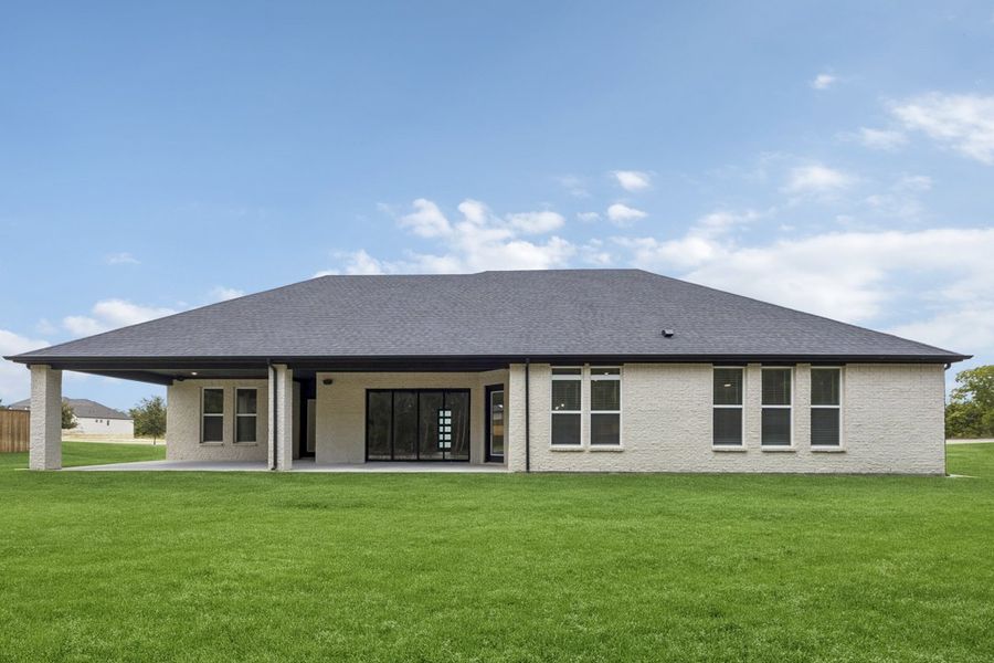Representative exterior details of a home built from the The Cedarcrest by Lillian Custom Homes in The Arbors Midlothian, Midlothian (Image 4).