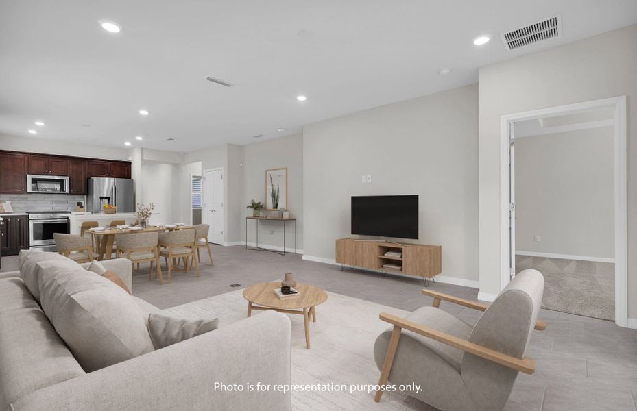 Furnished interior view inside a new home in Del Webb Nocatee, Ponte Vedra (Image 5). Furnished interior view inside a new home in Del Webb Nocatee, Ponte Vedra (Image 5).