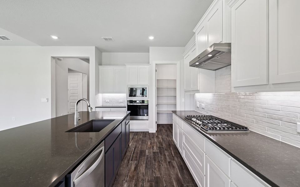 Furnished interior view inside a new home in Kissing Tree, San Marcos (Image 6). Furnished interior view inside a new home in Kissing Tree, San Marcos (Image 6).