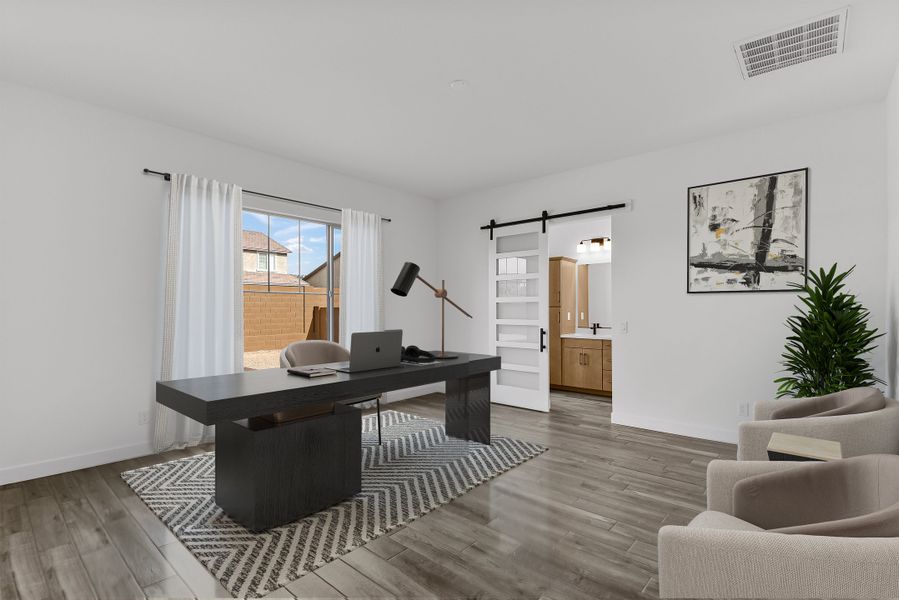 Furnished interior view inside a new home in Stonehaven, Glendale (Image 7). Furnished interior view inside a new home in Stonehaven, Glendale (Image 7).