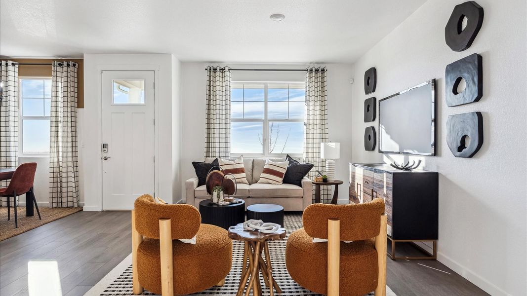 Representative furnished interior of a home built from the Vail by D.R. Horton in Villas at Vantage, Berthoud (Image 6).