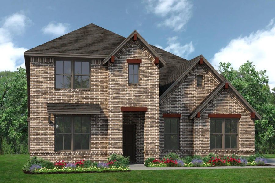 Elevation B with Outswing | Concept 2870 at Chisholm Hills in Cleburne, TX by Landsea Homes