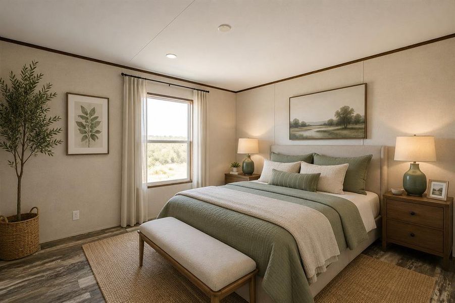 Furnished interior view inside a new home in , Sunset (Image 12). Furnished interior view inside a new home in , Sunset (Image 12).