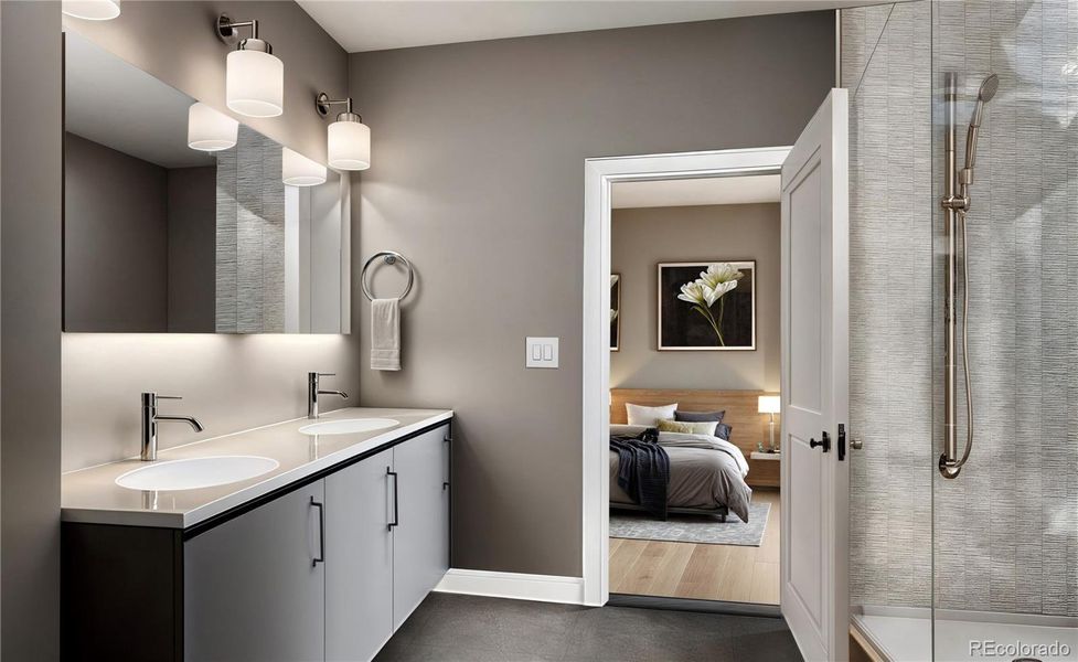 Furnished interior view inside a new home in , Denver (Image 3).