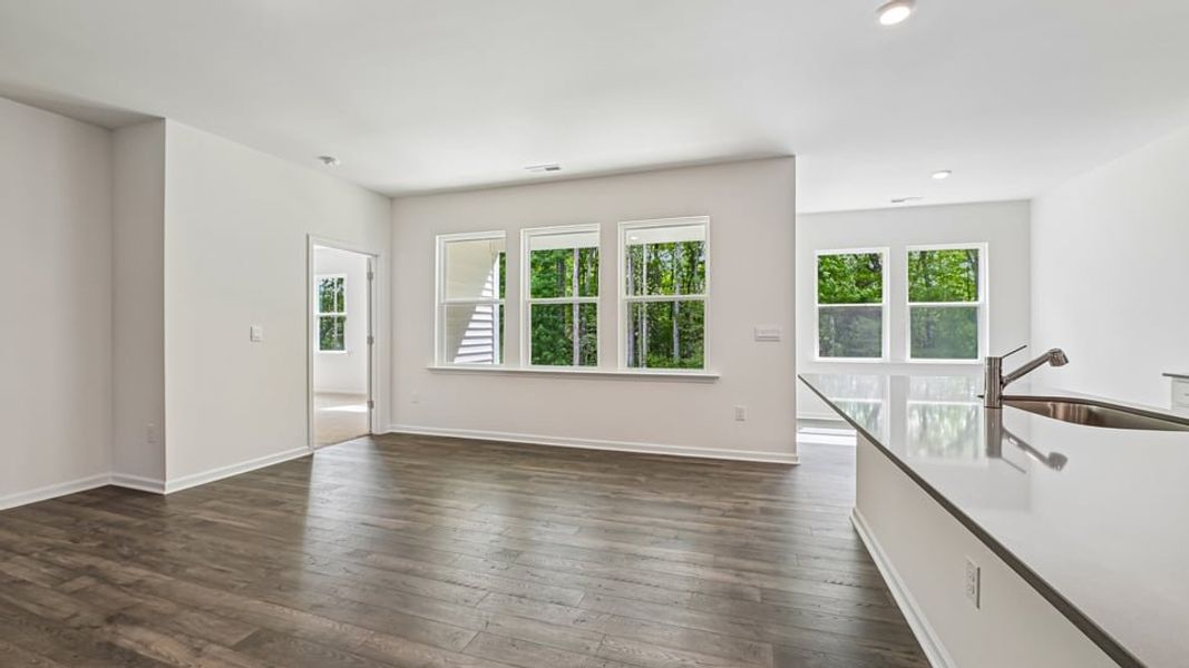 Representative unfurnished interior of a home built from the Aberdeen by D.R. Horton in The Villas at Laurel Oaks, Sanford (Image 14). Representative unfurnished interior of a home built from the Aberdeen by D.R. Horton in The Villas at Laurel Oaks, Sanford (Image 14).