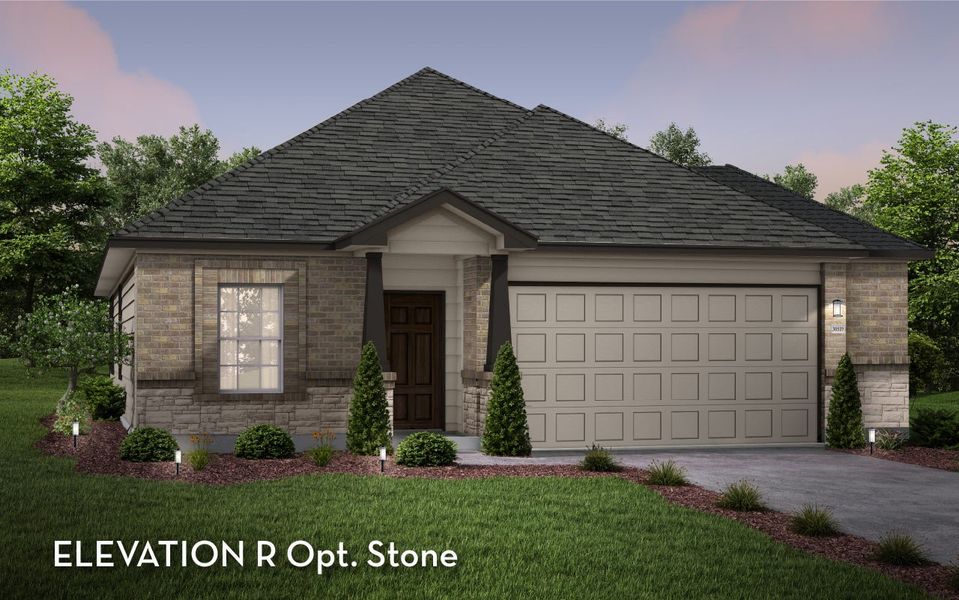 Representative exterior photo of a completed home built from the Pedernales by CastleRock Communities in Sagebrook, Argyle, TX (Image 20). Representative exterior photo of a completed home built from the Pedernales by CastleRock Communities in Sagebrook, Argyle, TX (Image 20).