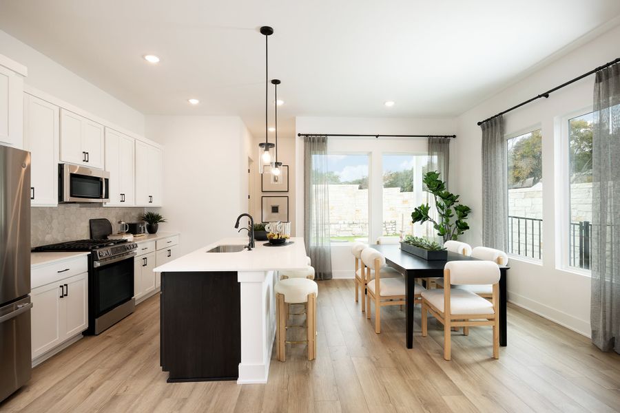 Furnished interior view inside a new home in Novel, Austin (Image 4).