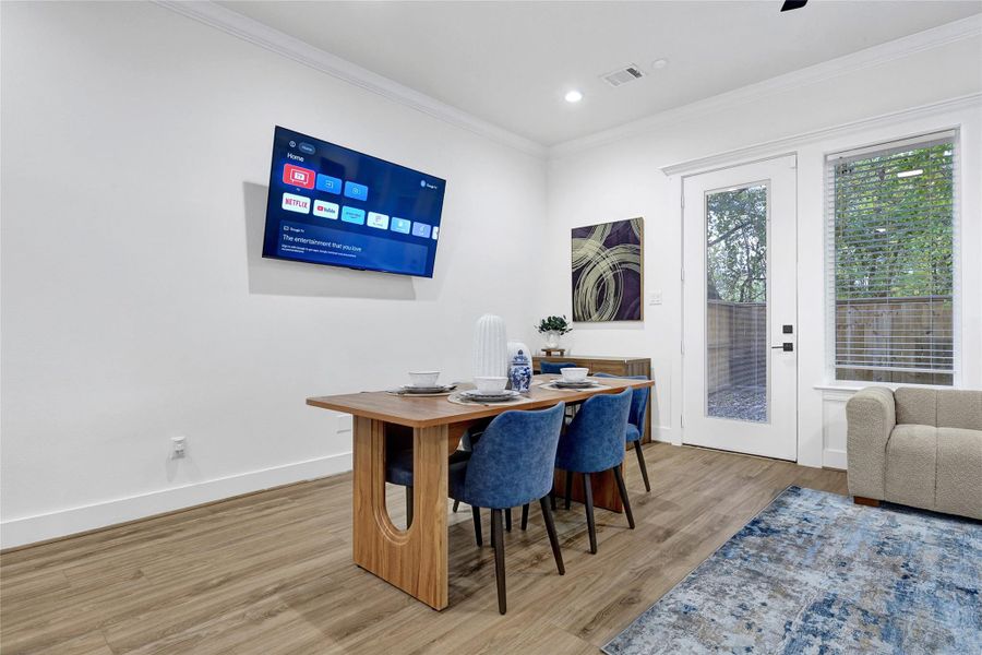 Furnished interior view inside a new home in , Houston (Image 29).