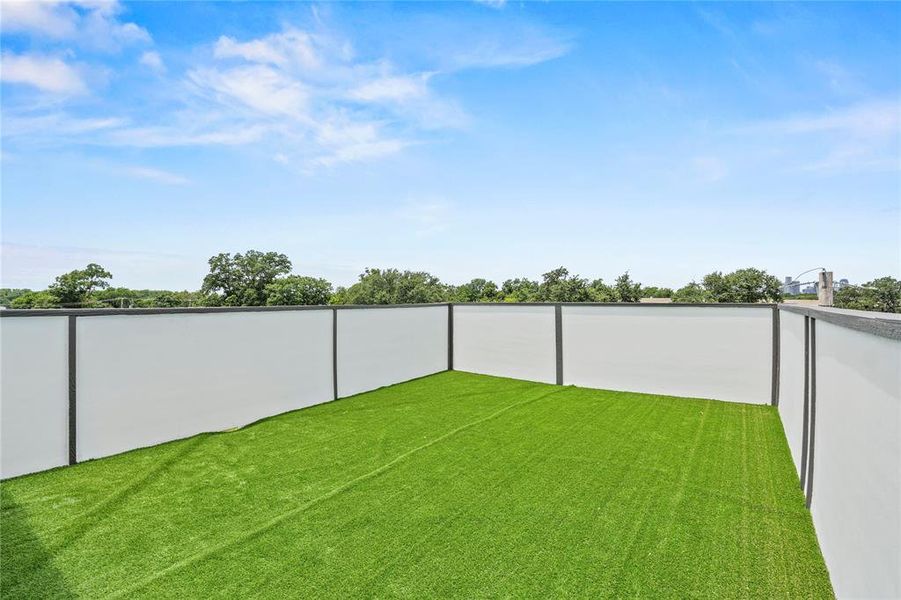 View of grassy yard View of grassy yard