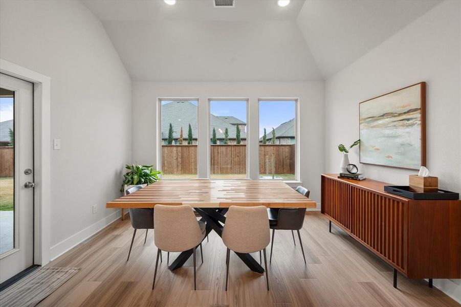Furnished interior view inside a new home in Inspiration Collection at Bridgewater, Midlothian (Image 13).