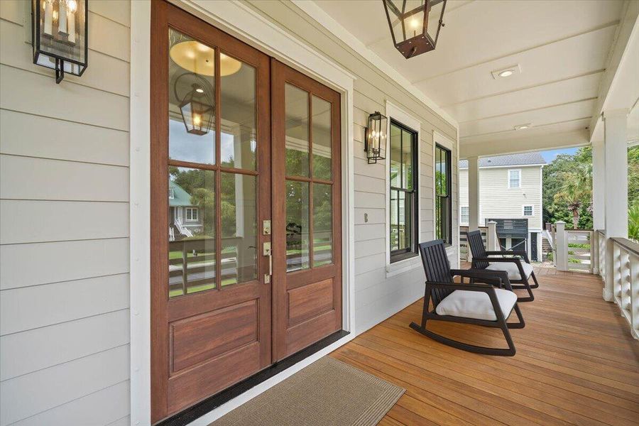 Exterior details and patio area of a home in , Johns Island (Image 27).