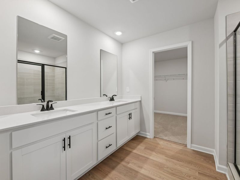 The Taylorsville floorplan with the Divine White interior package.