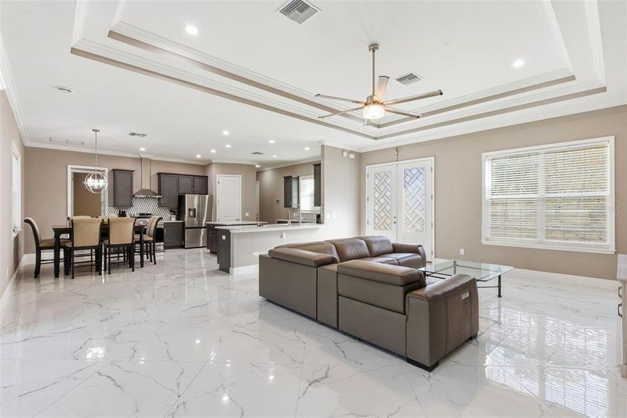 Furnished interior view inside a new home in , Beverly Hills (Image 11).