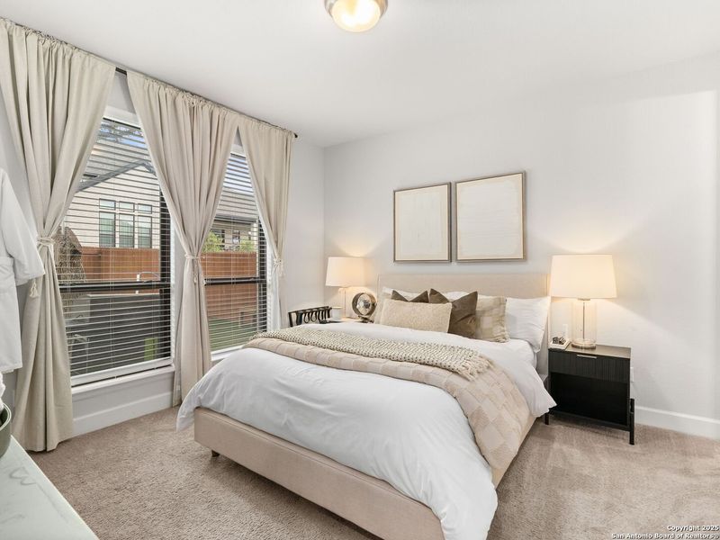 Furnished interior view inside a new home in Balcones Creek 70', Boerne (Image 32). Furnished interior view inside a new home in Balcones Creek 70', Boerne (Image 32).