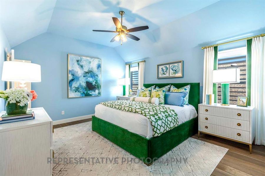 Furnished interior view inside a new home in Star Trail, Prosper (Image 33).