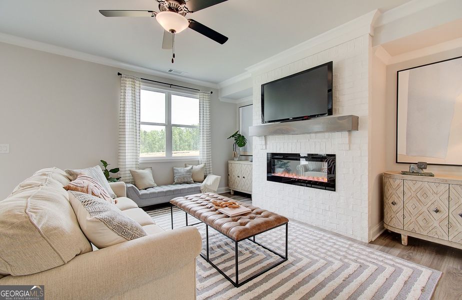 Furnished interior view inside a new home in Millstone at Mundy Mill, Gainesville (Image 9).