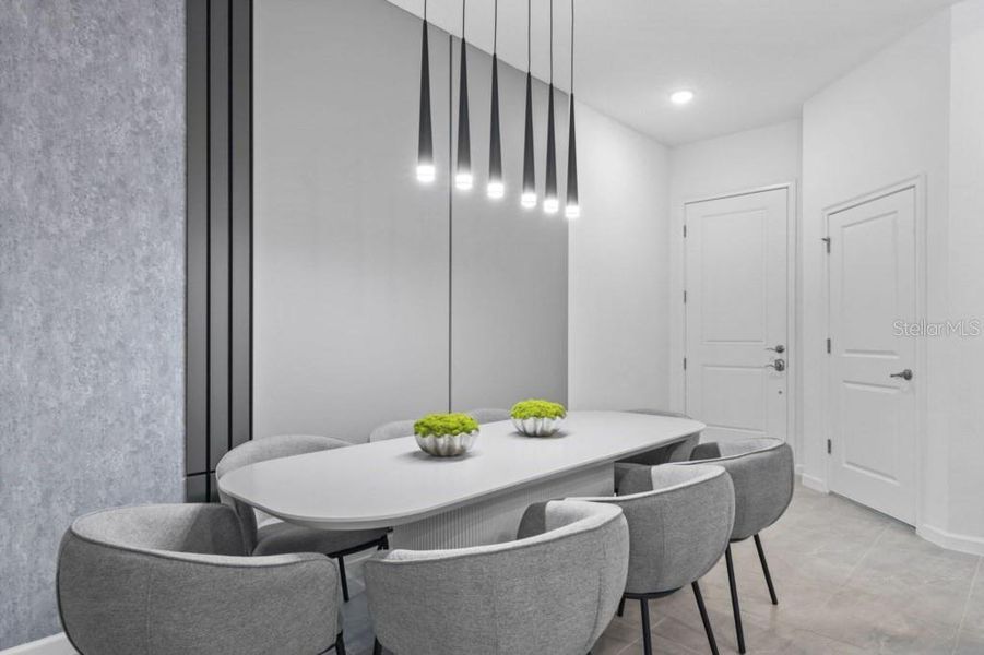 Furnished interior view inside a new home in , Orlando (Image 31). Furnished interior view inside a new home in , Orlando (Image 31).