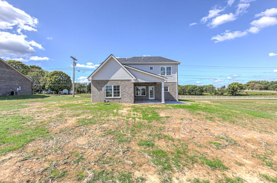 Exterior details and patio area of a home in Collin's Place, Decherd (Image 25).