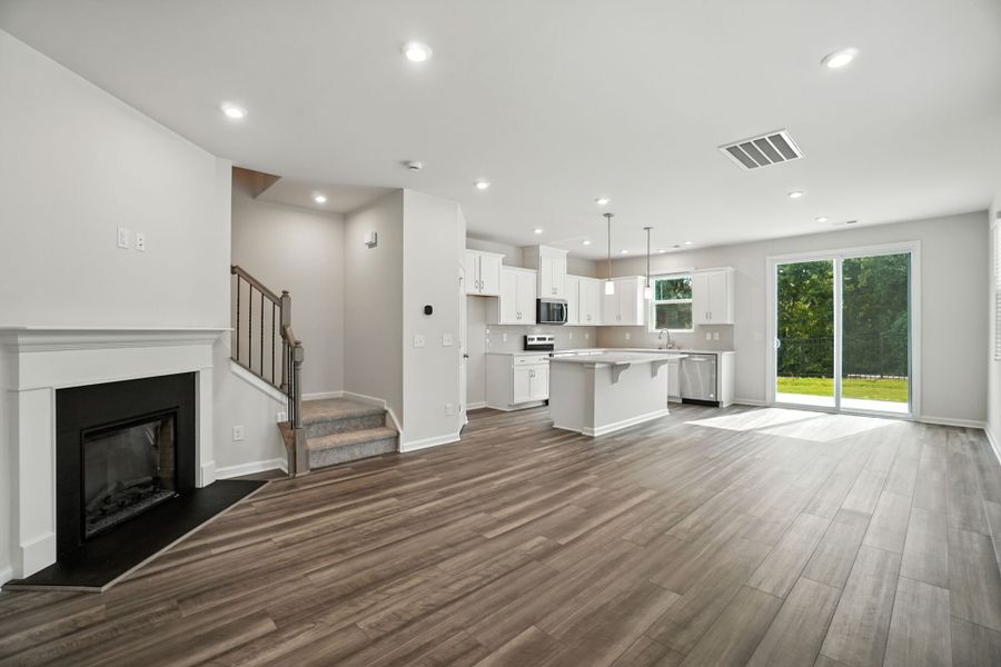 Furnished interior view inside a new home in Bailey Run, Charlotte (Image 18). Furnished interior view inside a new home in Bailey Run, Charlotte (Image 18).