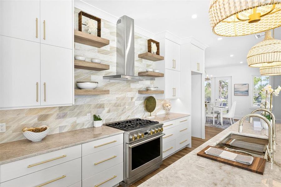 Furnished interior view inside a new home in , St. Petersburg (Image 5).