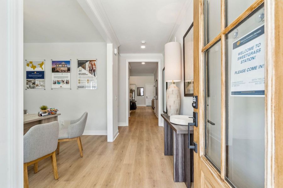 Furnished interior view inside a new home in Sweetgrass Station, Summerville (Image 48). Furnished interior view inside a new home in Sweetgrass Station, Summerville (Image 48).
