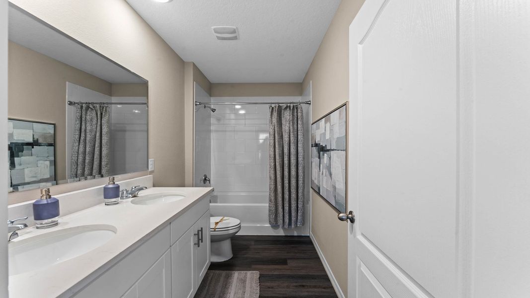 Furnished interior view inside a new home in Harmony West, St. Cloud (Image 24).