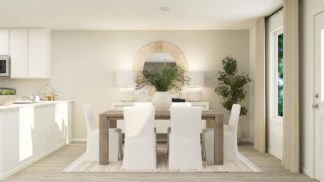 Furnished interior view inside a new home in Synova, Crosby (Image 9).