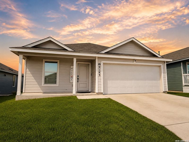 Front exterior of a new home in Crescent Hills, San Antonio, TX, highlighting curb appeal (Image 1). Front exterior of a new home in Crescent Hills, San Antonio, TX, highlighting curb appeal (Image 1).