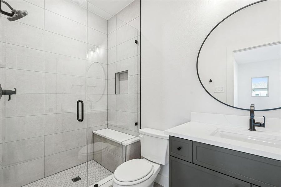 Secondary full bath.