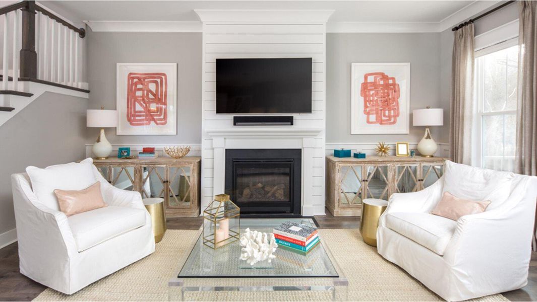 Furnished interior view inside a new home in Heron's Walk at Summers Corner, Summerville (Image 12).