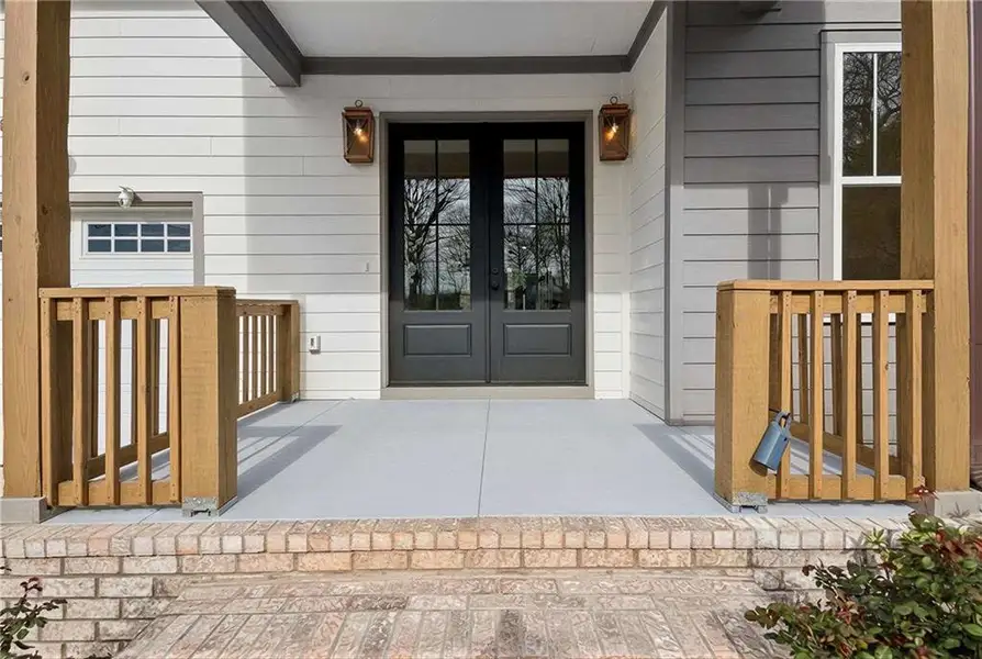 Exterior details and patio area of a home in , Atlanta (Image 32). Exterior details and patio area of a home in , Atlanta (Image 32).