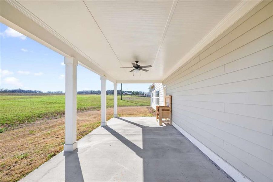 Exterior details and patio area of a home in , Comer (Image 34).
